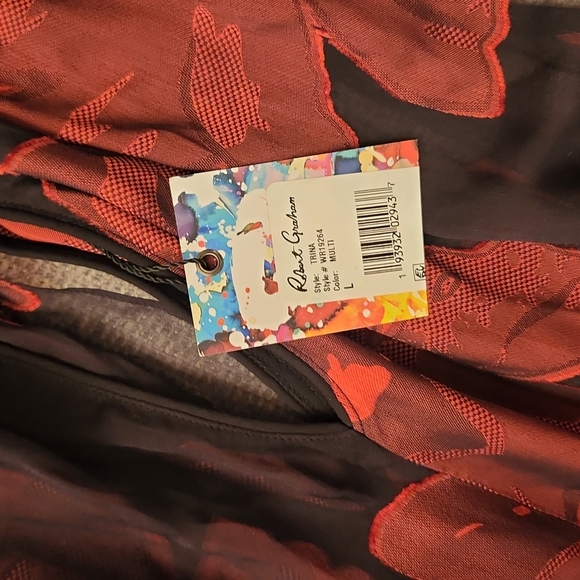 Robert Graham Trina Silk Halter - size L - Picture 3 of 3